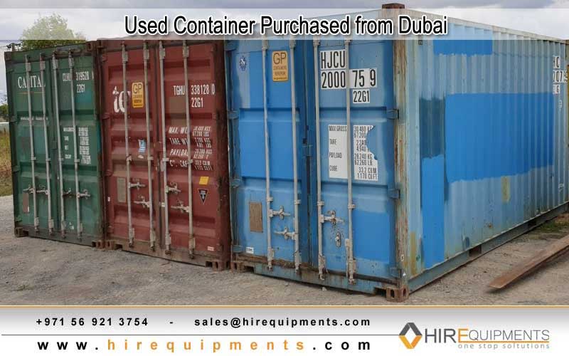 used container in dubai